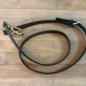 Tory Burch Genuine Black Leather Replacement Crossbody Shoulder Strap